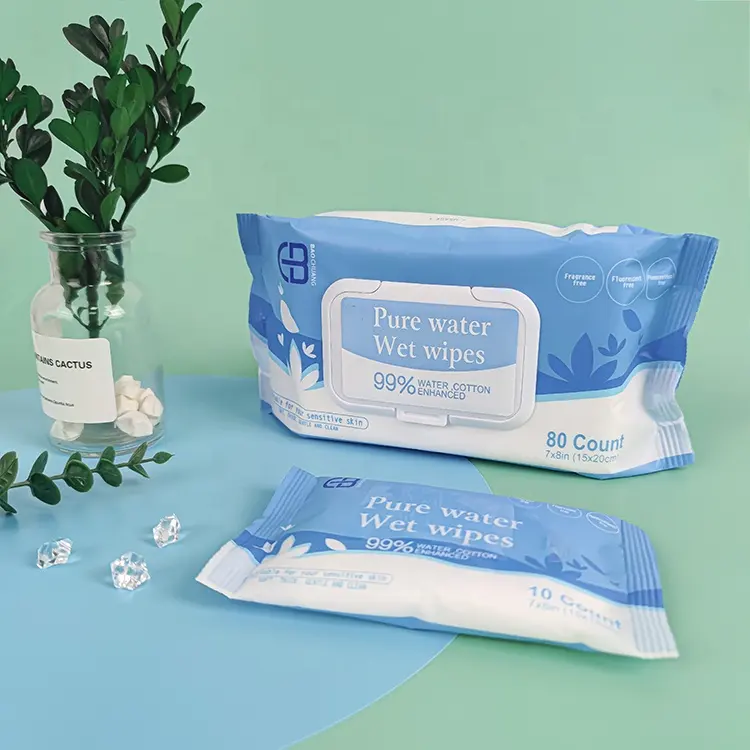 Thickened toughened all cotton sensitive skin 10 pieces baby wet wipes