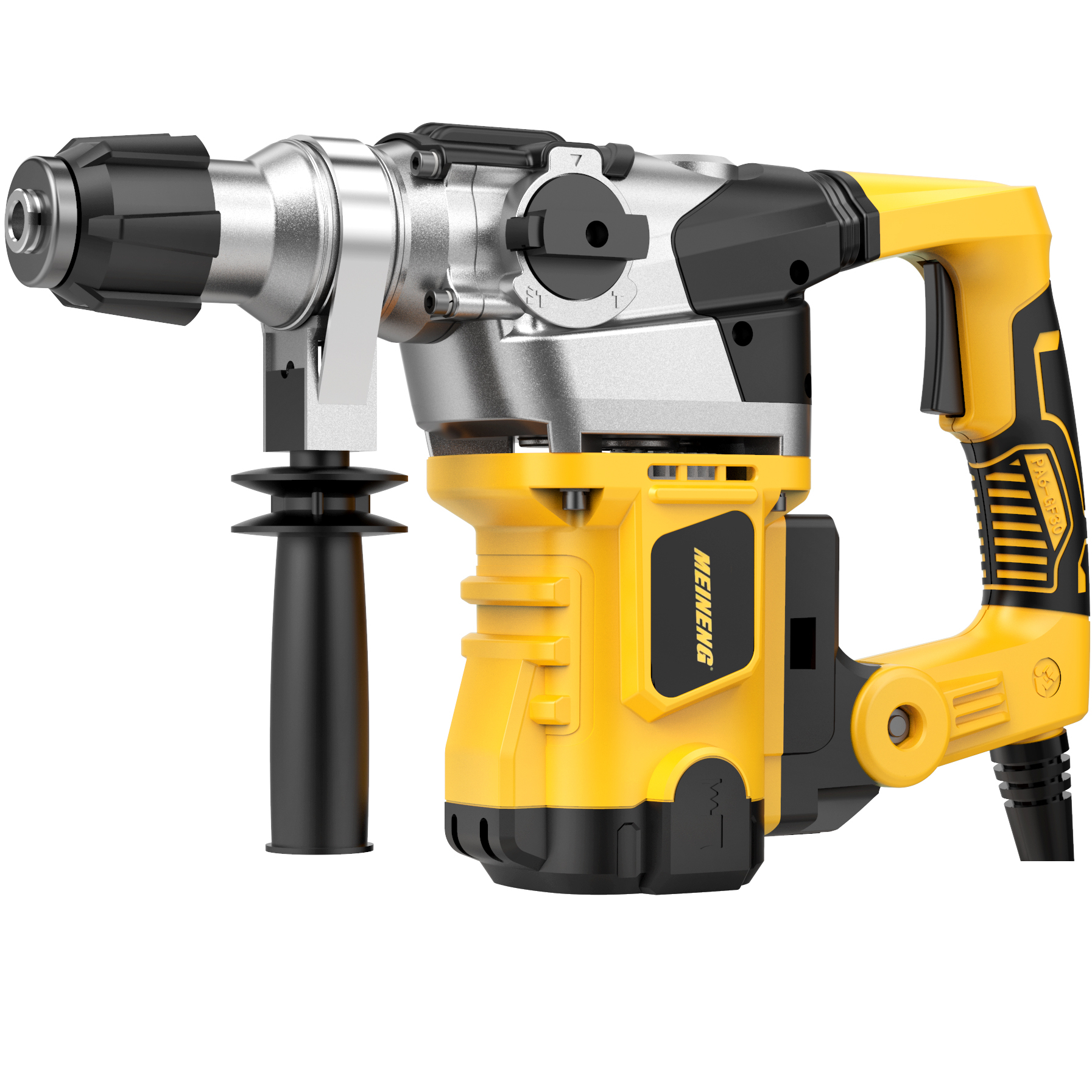 MEINENG 3017 SDS Plus Max Yellow big Power plastic box Professional Rotary Hammer 32mm