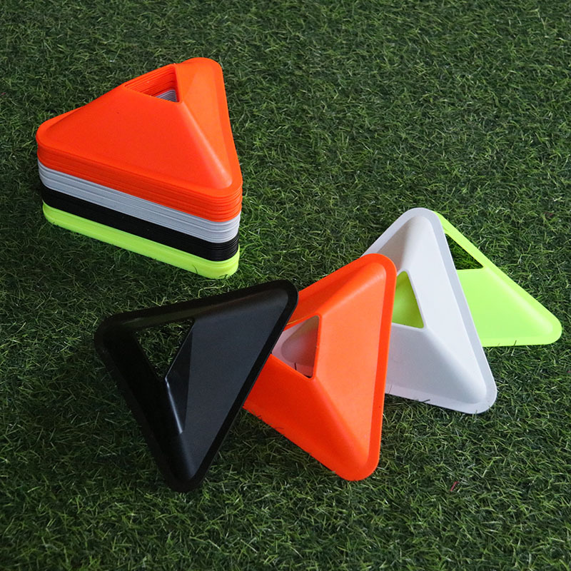 LXY-004 New Design Customize PE Triangle Football Training Cones Soccer Marker Cones