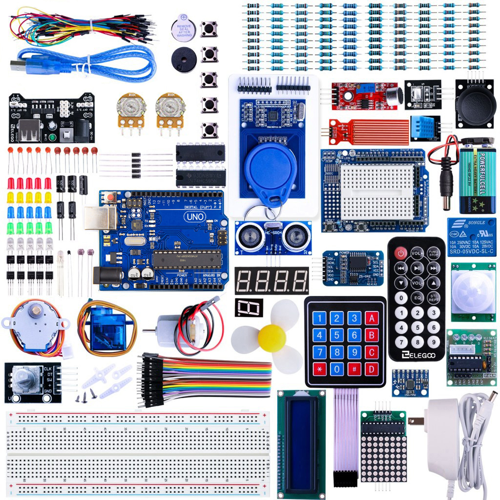 Наиболее полный стартовый комплект для проекта Arduino с UNO R3