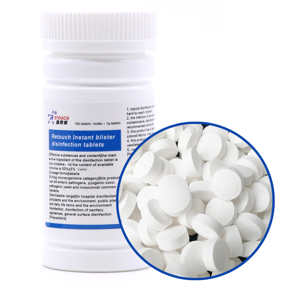 Medical effervescent tablets for hospital disinfection
