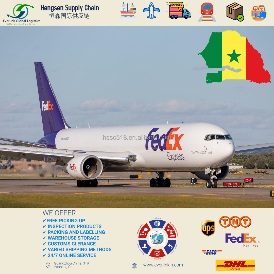 Курьер Hengsen UPS DHL из Китая Экспресс-экспедитор доставка TNT FedEx стоимость в Сенегал из Китая