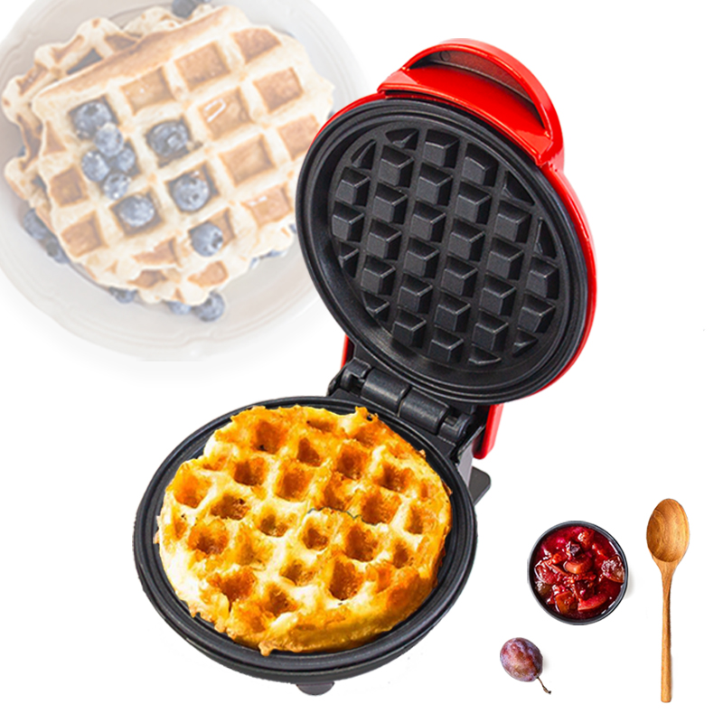 Non-stick Breakfast Mini Waffle Maker Custom Logo Industrial Egg Waffle Maker Commercial Mini Electric Waffle Stick Maker