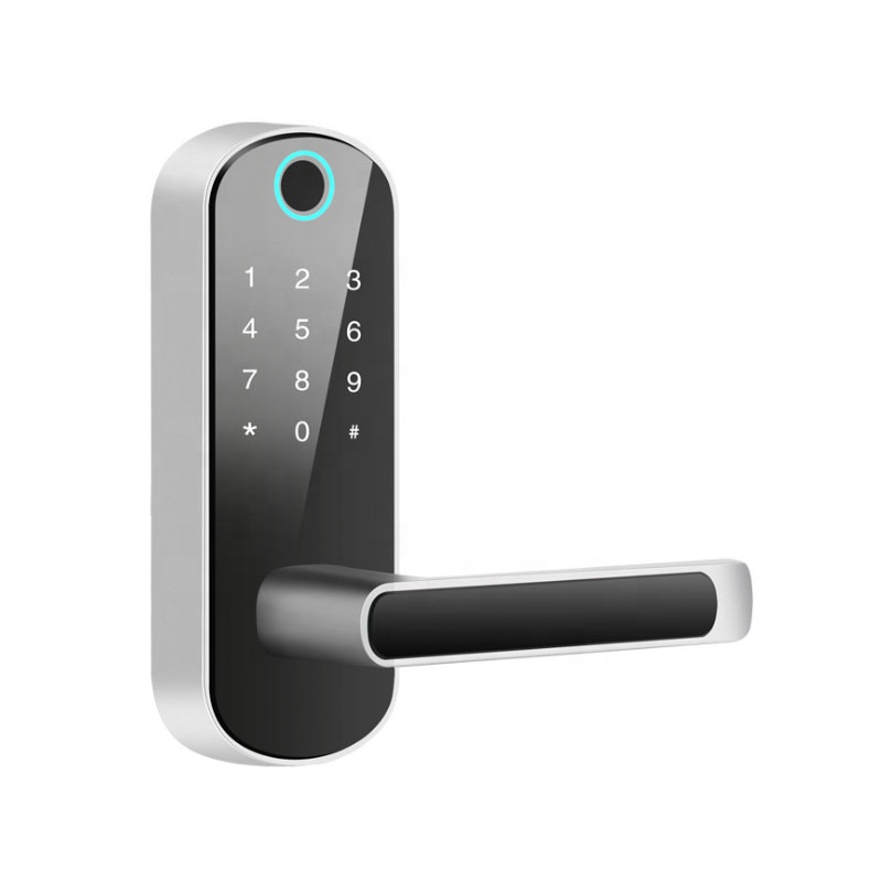 NFC-карта доступа электронный сканер отпечатков пальцев синий зуб дверной замок с цифровой клавиатурой на деревянной двери для квартир
