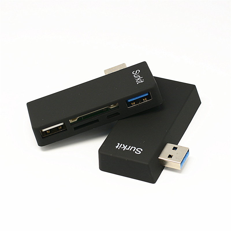 Локоть USB3.0 концентратор OTG кардридер Microsoft Tablet Surface Pro 3/4 расширитель