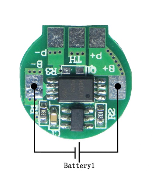 FR4 PCB / BMS фабрика предлагает печатную плату 3,7 V 1S 2.5A
