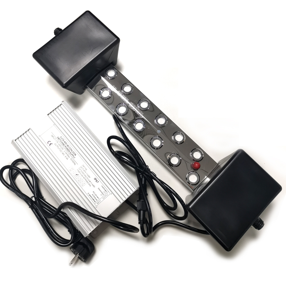 IP67 waterproof 12 head mist maker with power adapter and float 8.5L/hr