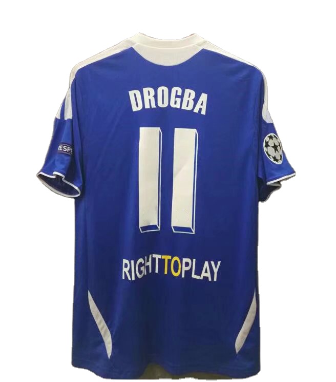Ретро футболка drogba 2011 2012 Торрес, оптовая продажа, Винтажная футболка для футбола на заказ, бесплатная доставка