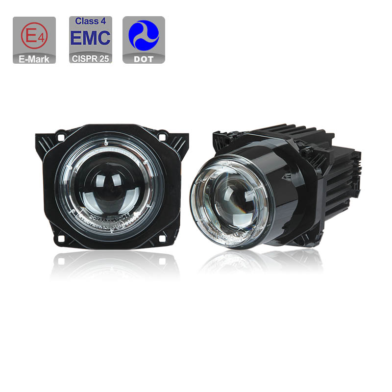 ECE R112,R10 DOT FMVSS 108 E-Mark CISPR 25 класс 4 для Hella L4060 90 мм BI-LED высокое для ближнего и дальнего света модуль 90 мм круглые светодиодные фары