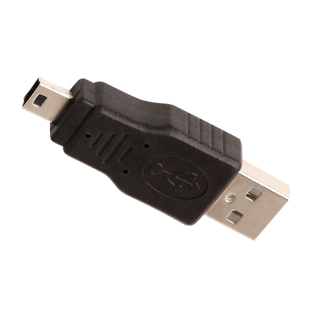 NEW USB 2.0 A Male to Mini USB 5 Pin Male Plug Adapter Connector for Laptop Mobile Phone