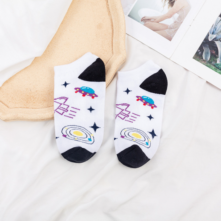 Funny cute cartoon animal teen ankle high quality cotton set cute socks for women