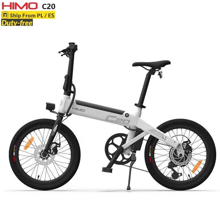 Дешевый Складной электрический мопед HIMO C20, толстые шины, Европейский склад, Электрический вспомогательный велосипед, электровелосипед, электрический велосипед