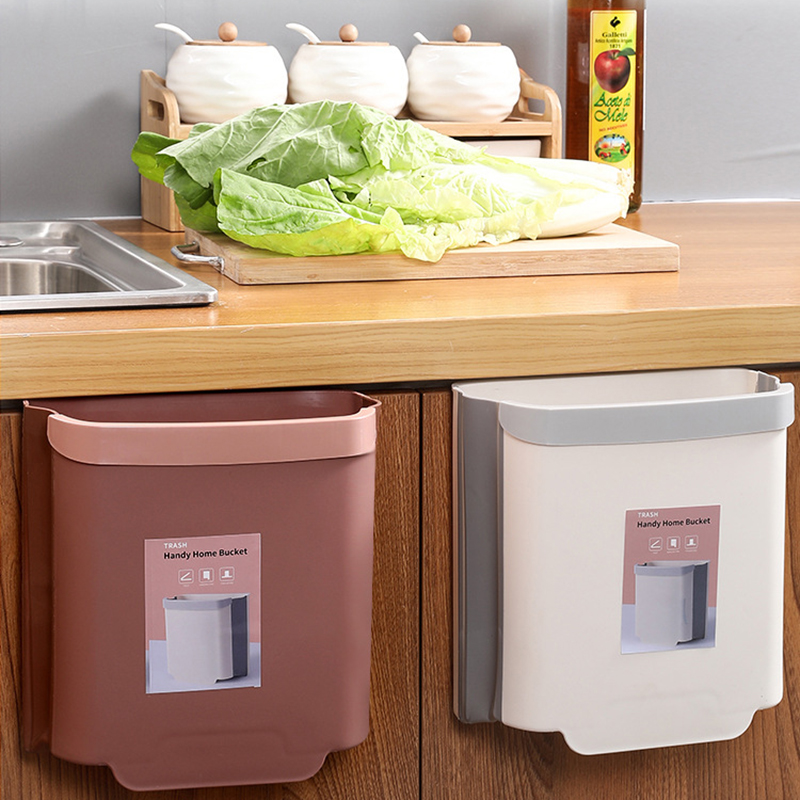 New Arrival Wall Mounted Foldable KItchen Trash Bin Can