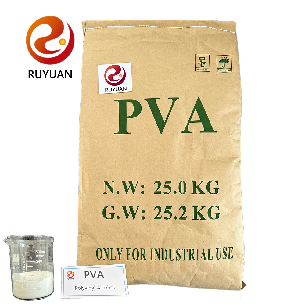 Ruyuan chemical PVA 2488 поливиниловый спирт, цена порошок, 1799 ПВА 1788
