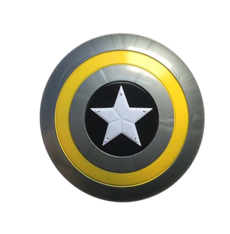 Blue Yellow Bee Kids 30cm LED PVC USA Captain Shield America Toys Props for Performance