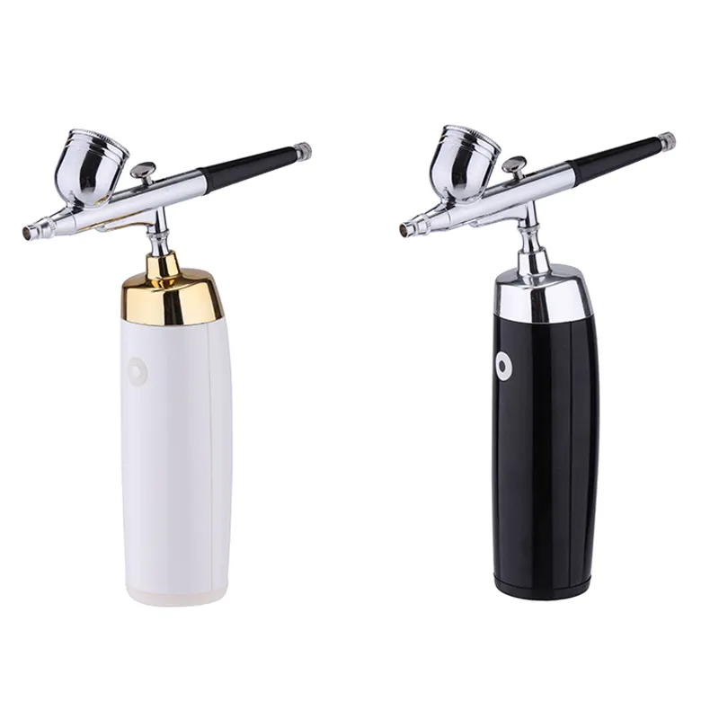 Oxygen Injector Mini Air Compressor Kit Cordless Air Brush Paint Spray for Nail Art Tattoo Craft Cake Nano Fog Mist Spray