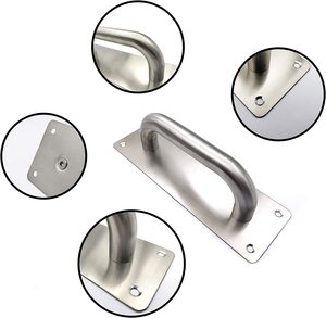 Stainless Steel 304 Door Handle Push Pull Long Plate For Hotel Home Villa Interior Passage Door Handle Door Handle Lock
