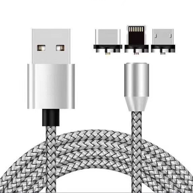 1 метр 3 в 1 Магнитный USB-кабель для быстрой зарядки и передачи данных