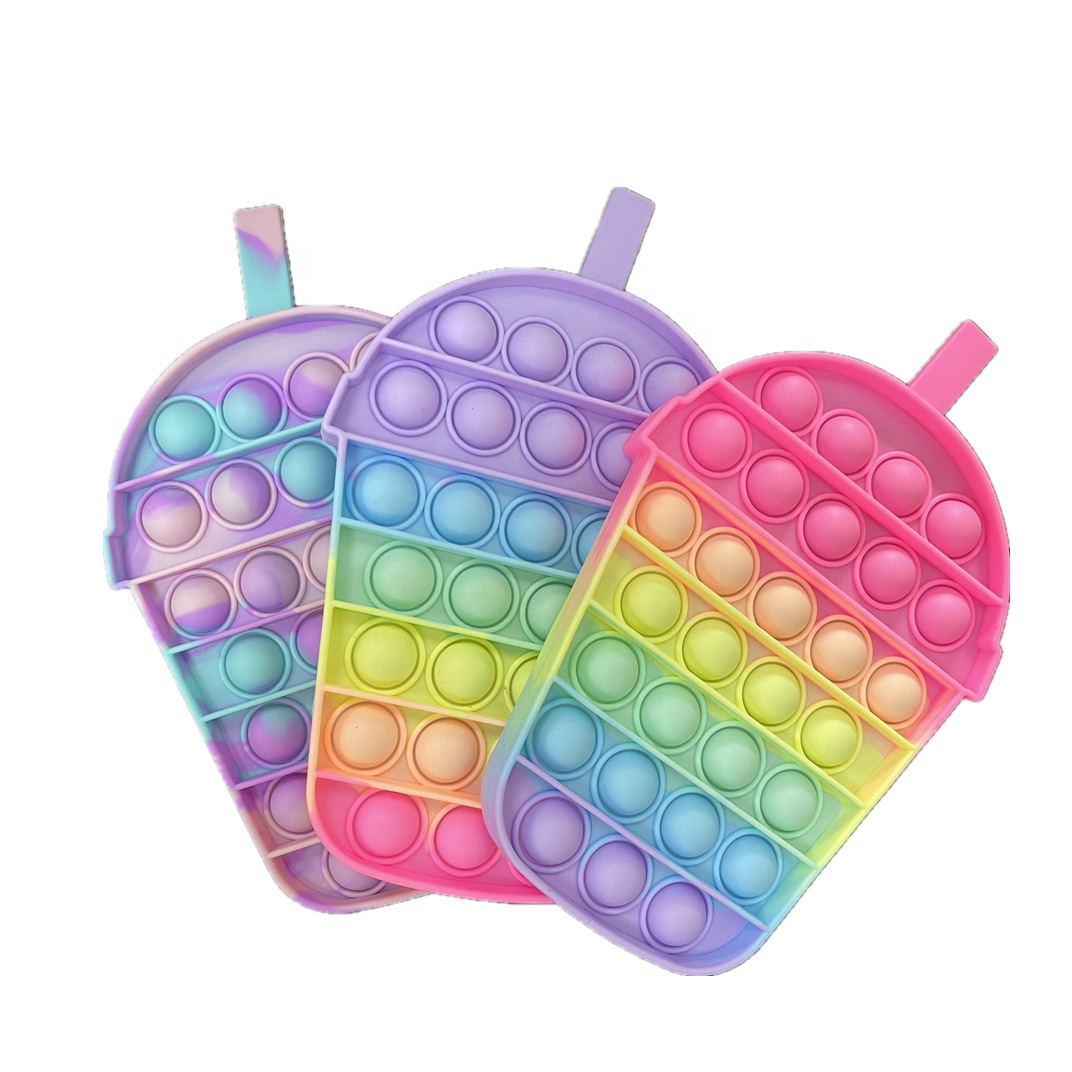 7.8" Popit Bubble Fidget Toys Stress Reliever For Kids Adults Simple Educational Dimple Sensory Toy