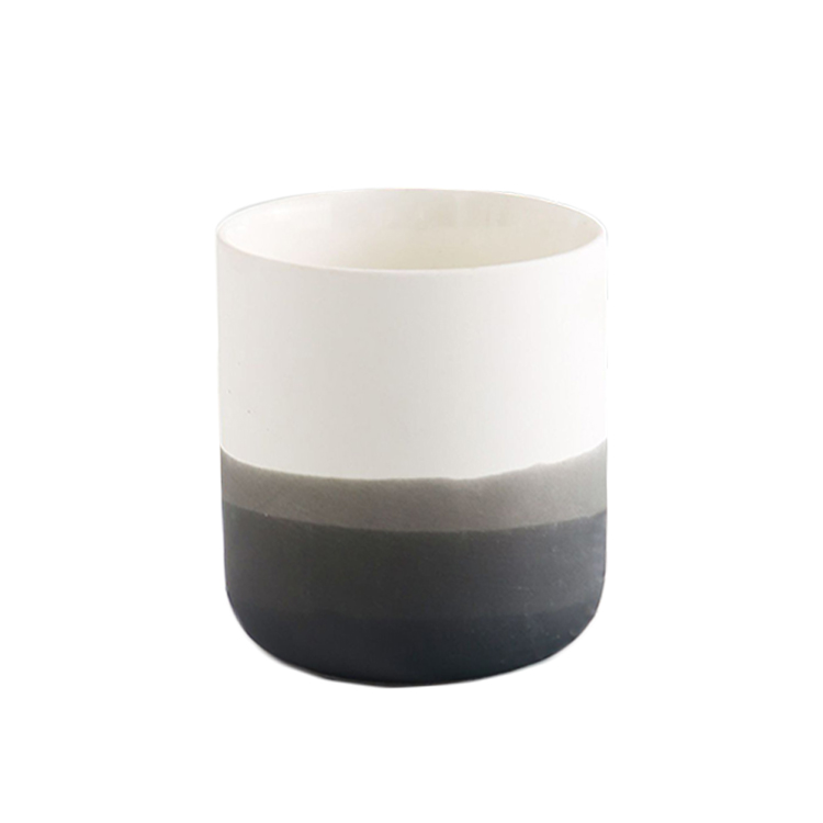 Wholesale Nordic White Home Decor Empty Ceramic Candle Jars