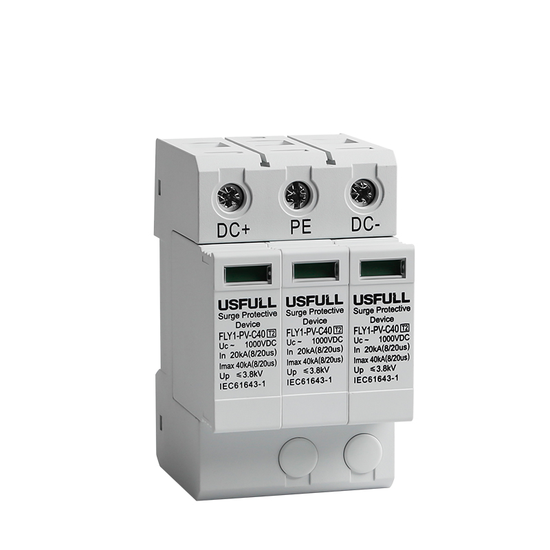 CE 2P 20KA 500V outdoor surge protective device pv solar system DC Surge Protector Device
