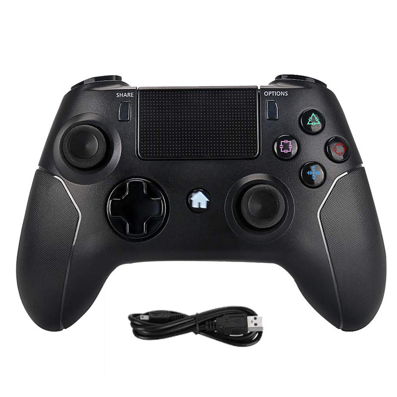 Aolion PS4 беспроводной пульт дистанционного управления для Playstation 4, 2020 PS4 пульт дистанционного управления с двойной вибрацией (черный)