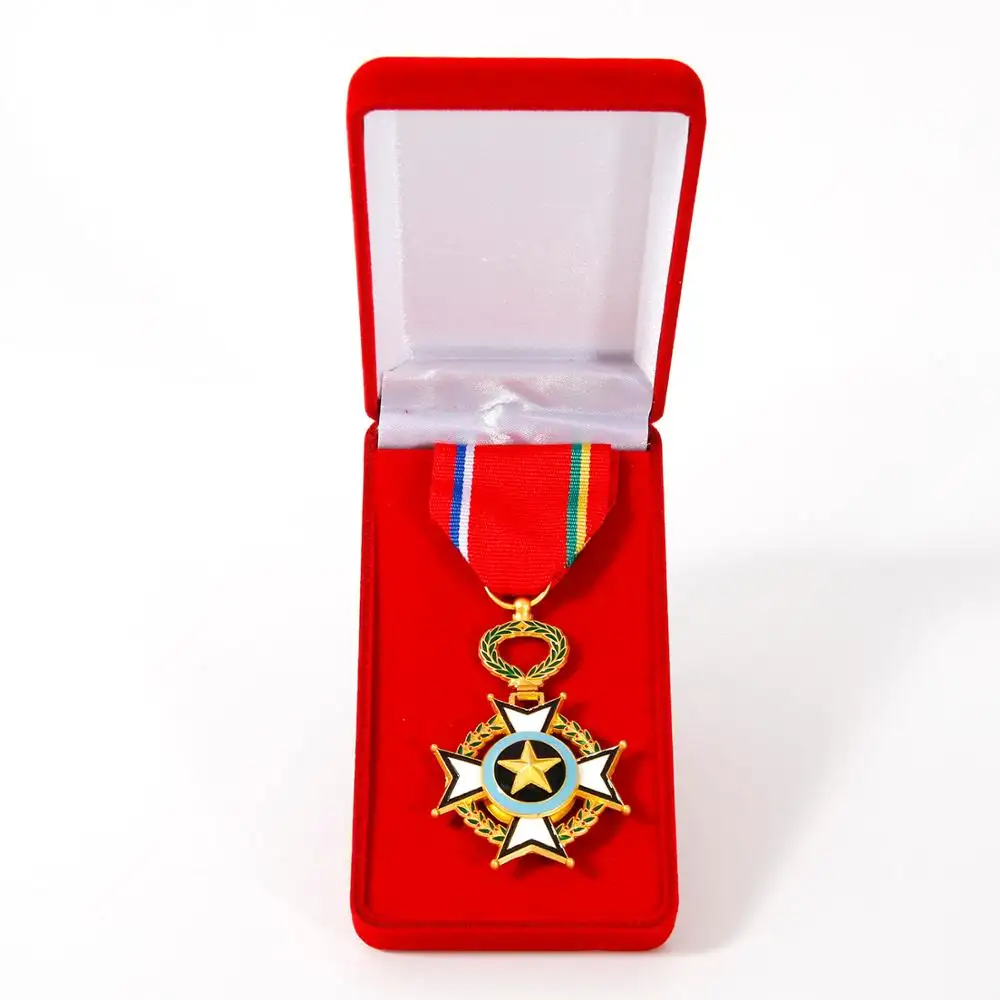 Factory Custom Metal Military Award Honer Medal With Box