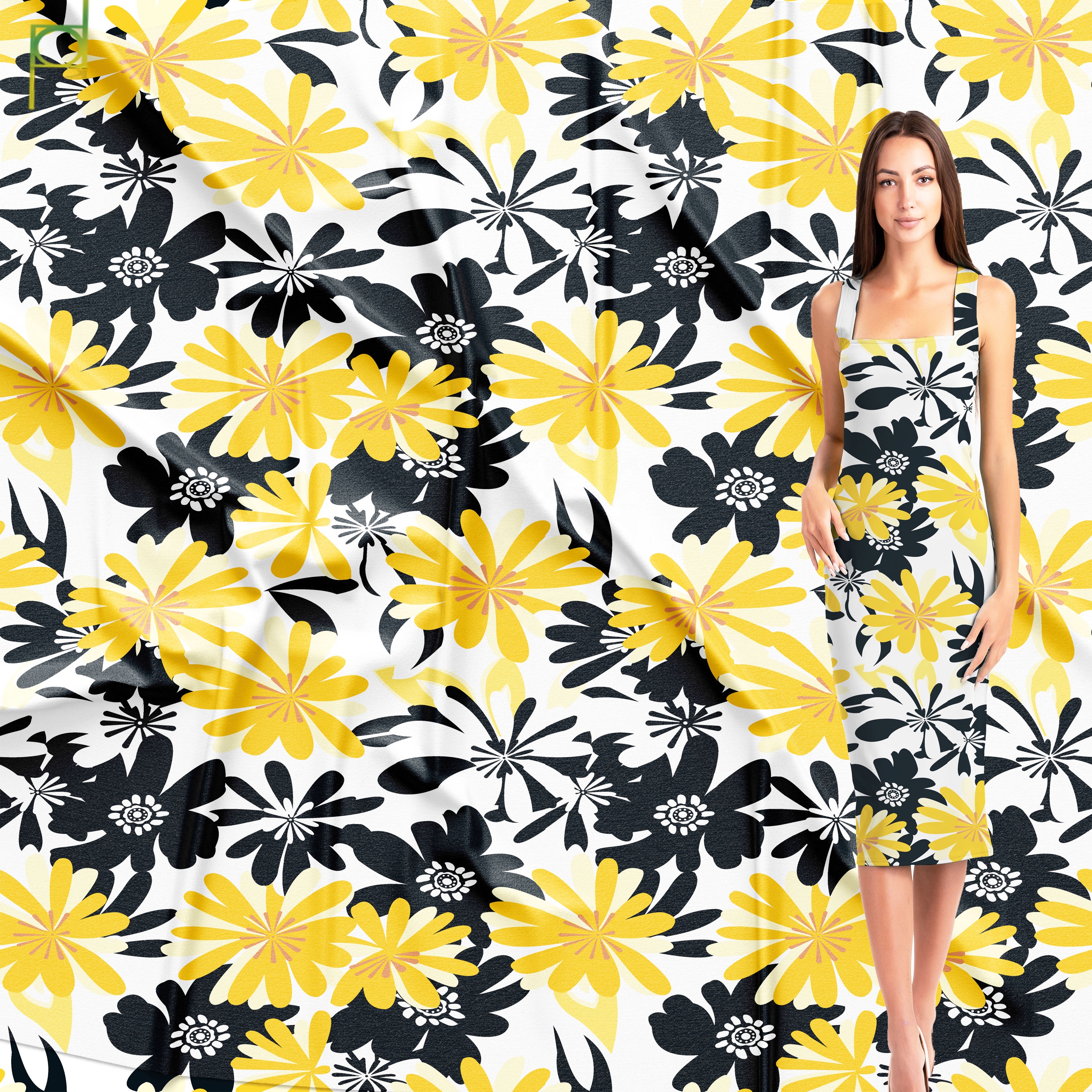 Good price  30S 100% Rayon/Viscose  Digital Print Fabric For Skirts