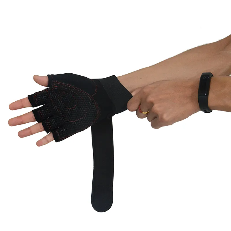 Unisex OEM Breathable Cycling Bicycle Motorcycle Weightlifting Sport Half Finger Gloves