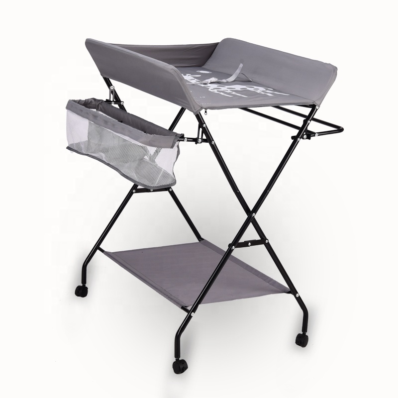 Baby Crib with Changing Table with Drawer Organiser Daiper Newborn Kids Changing Table