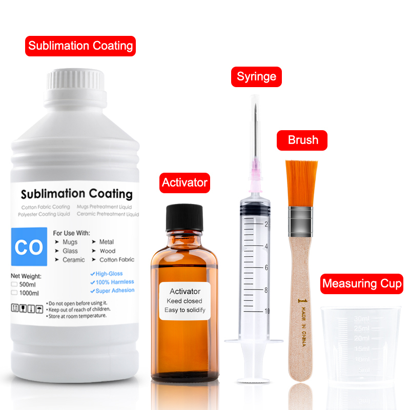 Ocinkjet Hot Sale 1000ML Sublimation Coating For Cotton Fabric Coating Mugs Glass Ceramic Ink Pretreatment Liquid