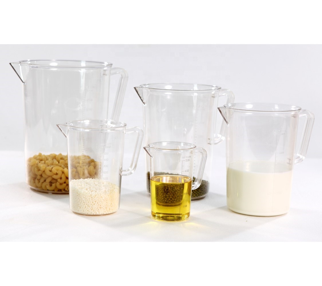 Plastic Polycarbonate / Polypropylene Liquid Measuring Cup Jug Mug Pitcher