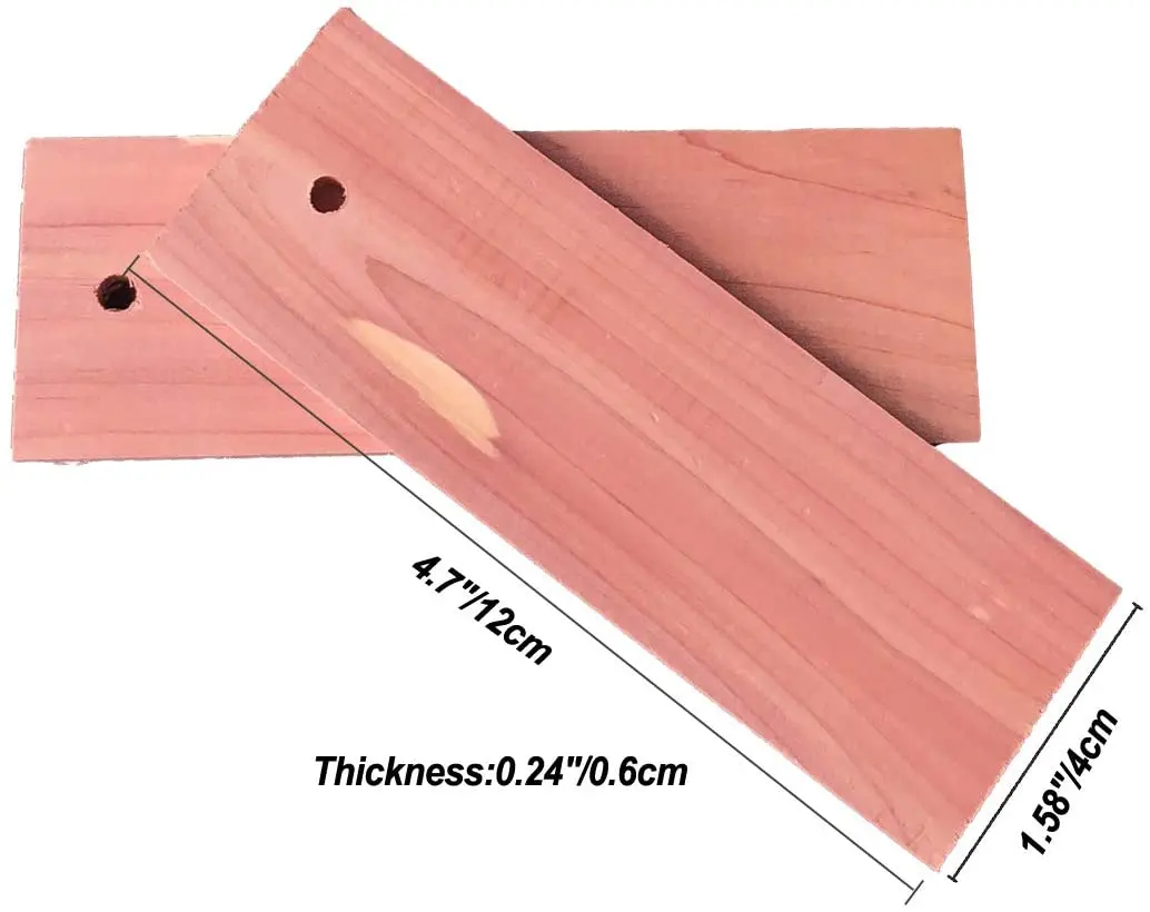 2020 Amazon hot sale amazon red cedar block accessory coats plank for clothes storage and wooden cedar hanger moth repellent