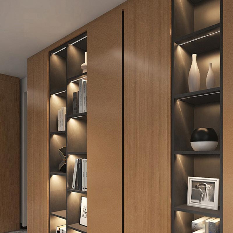 Customized Grooved Stair Nosing Edge Led Aluminum Profiles Led Strip Light Ultra thin led cabinet light
