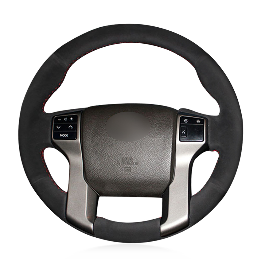 Замши крышки рулевого колеса для Toyota 4runner Sequoia Land Cruiser Prado 2010 2011 2012 2013 2014 2015 2016 2017 Tundra Tacoma