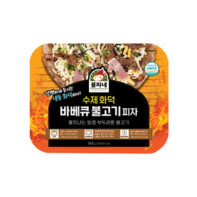 Сладкая вкусная Корейская пицца Bulgogi для барбекю, сделанная в Корее, жаровня, замороженная пицца ручной работы, оптовый заказ в наличии