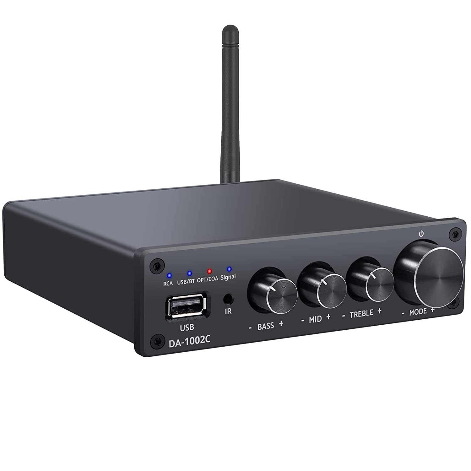 Цифровой усилитель мощности Hi-Fi с приемником BT, стереозвуком, пассивными динамиками, 192 кГц/24 бит, 100 Вт + 100 Вт