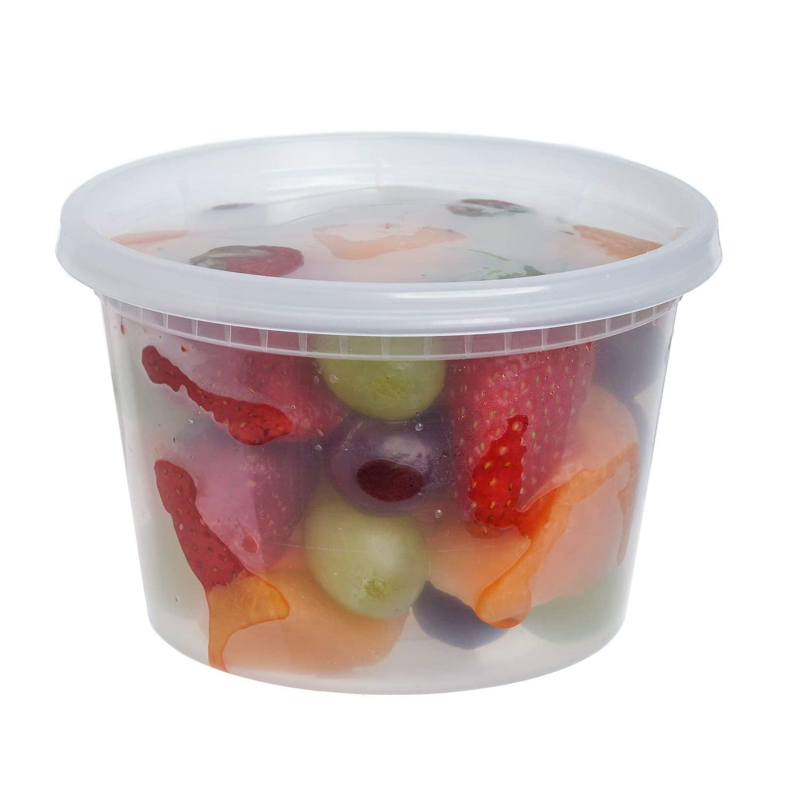 Настраиваемый контейнер Deli 8oz 16oz 32oz с крышкой, одноразовый пластиковый герметичный контейнер для хранения пищи