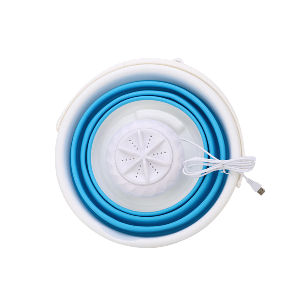Wholesale Mini Washing Underwear Machine Lightweight Foldable Ultrasonic Turbine Washer USB Power Travel Laundry Washer