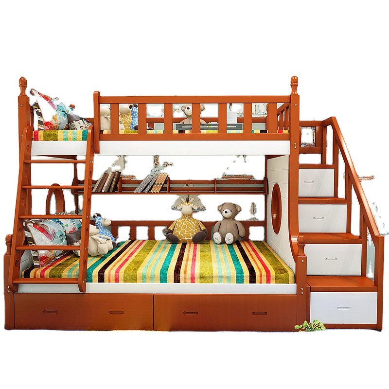 High quality Children's furniture solid wood children bunk bed