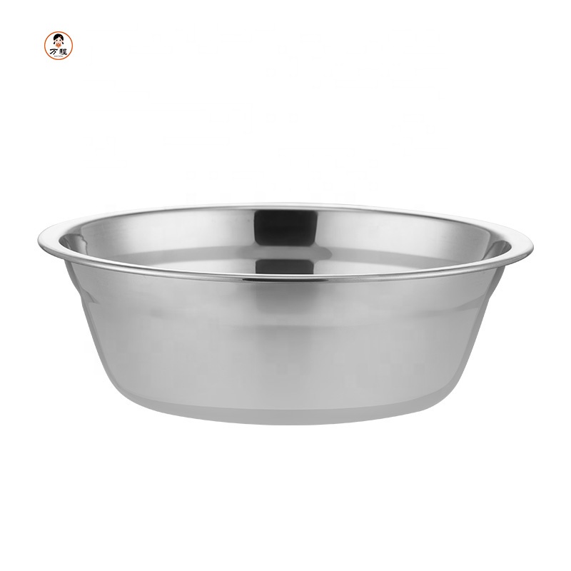 Wholesale Household Stainless Steel Soup Pot Non Magnetic Prevent Scalding Round Basin