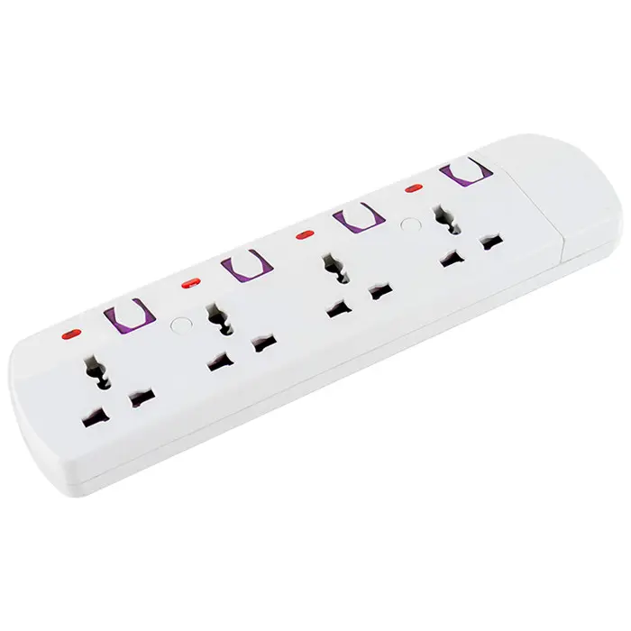 4 Way Extension Cord Multi Plug Switch Socket