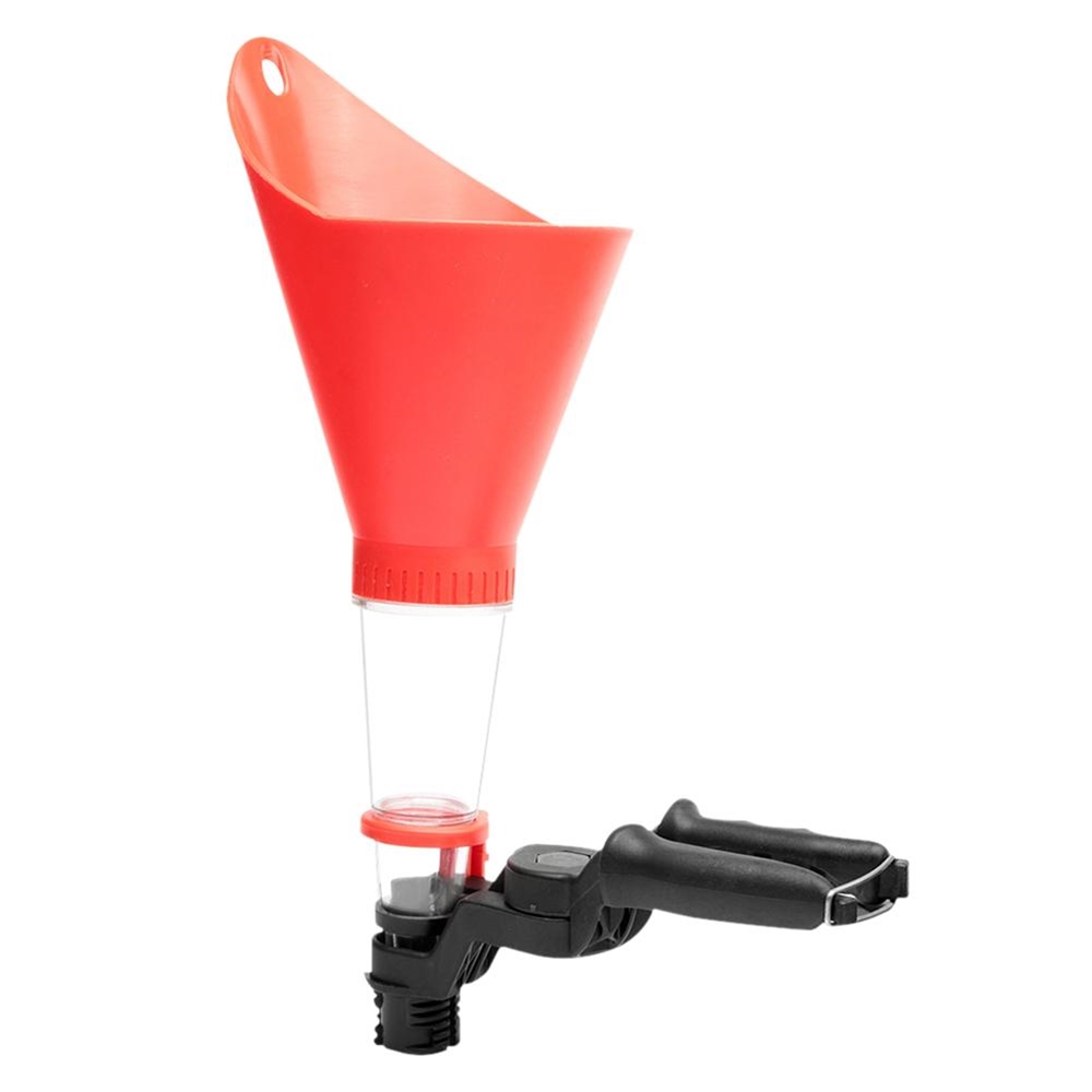 Car Plastic Funnel Detachable Universal Engine Oil Funnel with Clamp Base Bracket