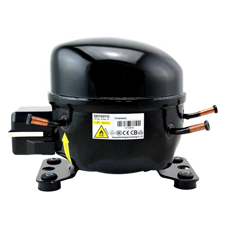 QD103YG M series R600a-LBP, лидер продаж, электрический холодильник, Морозильный компрессор для бытового использования, высококачественные детали компрессора переменного тока