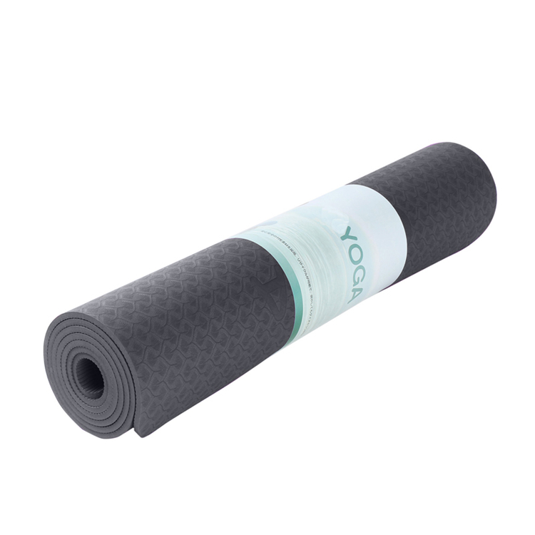 Oyoga производитель экологически чистый 100% органический черный TPE коврик для йоги