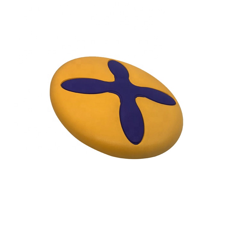 soft colored outdoor sport kids removable two in one flying disc toys