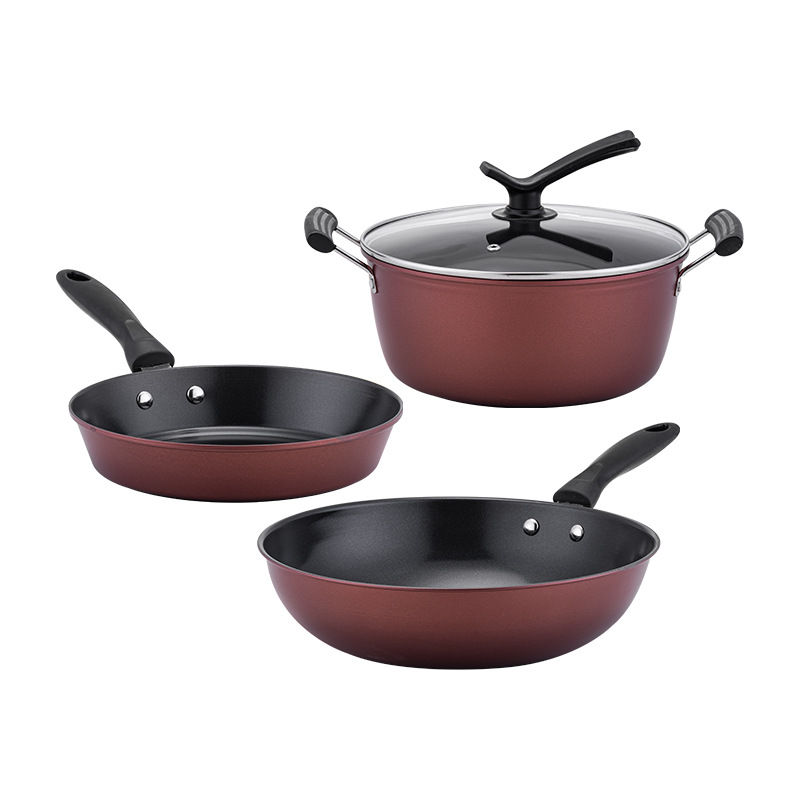 Custom Pan Cooking Pot Casting Aluminum Nonstick Cookware Sets
