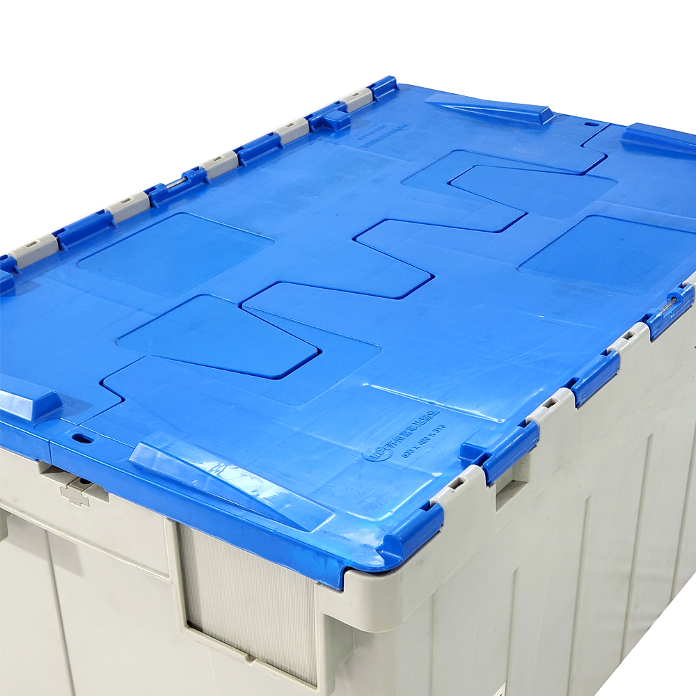 PP moving plastic storage box solid logistics basket nestable and stackable plastic crate