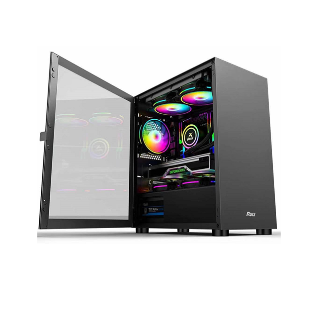 OEM mini macro ATX компьютерный корпус с USB1.0 * 2 + HD аудио USB3.0 * 1 с 120*120*25 мм led Вентилятор охлаждения Размер шасси 330*200*445 мм