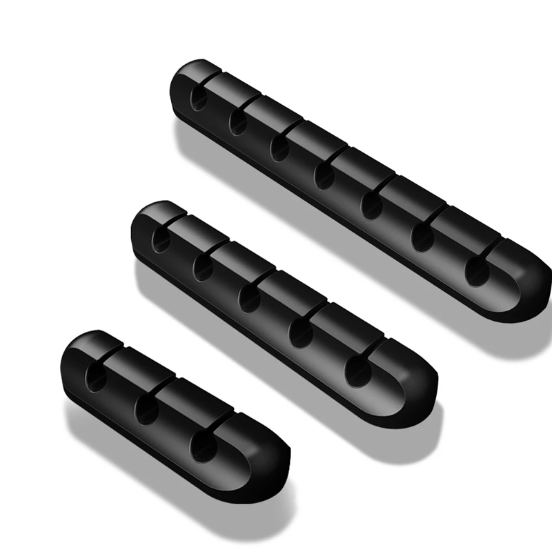 Многоразовый самоклеящийся настольный Usb-органайзер для кабеля, держатель шнура, силиконовый фиксатор, зажим для управления кабелем
